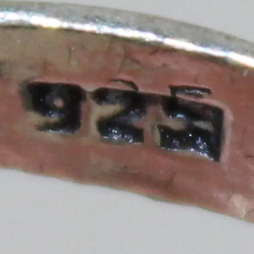 Vintage 925 Silver Green Banded Agate Statement Ring Boho Southwest Teardrop - Picture 8 of 8